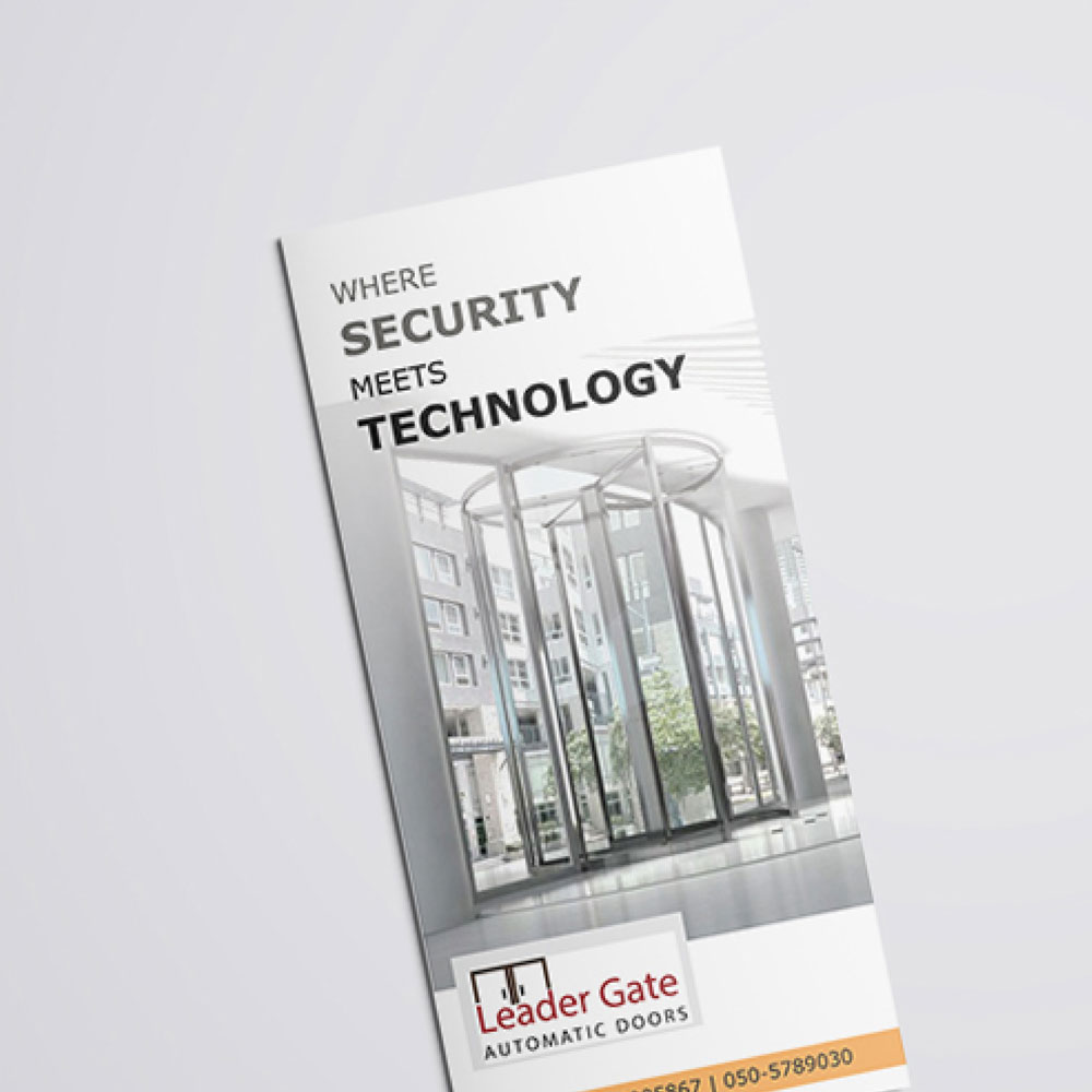 Tri-Fold Brochure for Leadergates-UAE